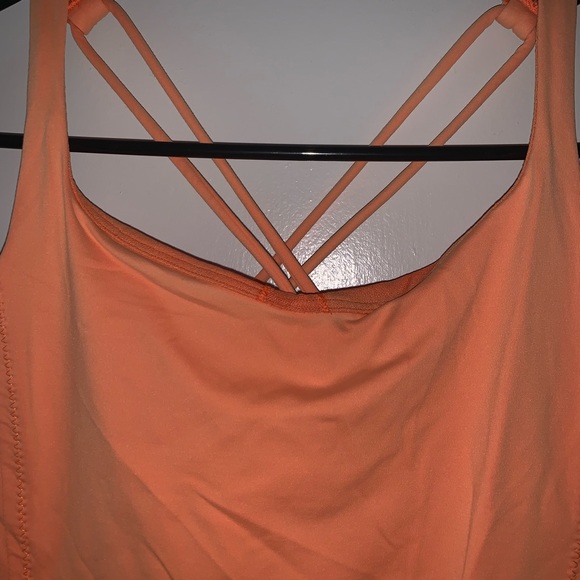 Orange Lululemon Workout Tank - Picture 5 of 8